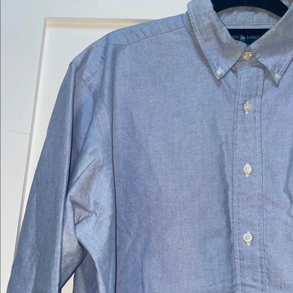 Ralph Lauren Blue Oxford Casual Shirt - Picture 3 of 9